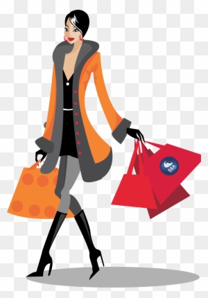 Download Shopping Png File Hq Png Image - Woman Shopping Vector Png