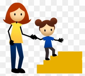 child climbing stairs
