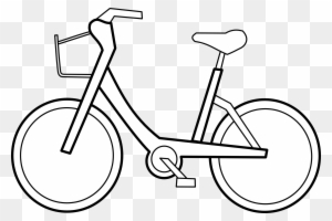 Bicyclette Bicycle Black White Line Art Scalable Vector - Cycle Black And White
