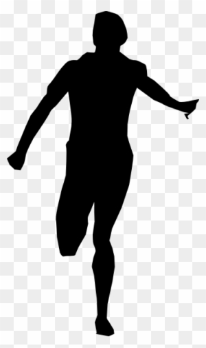 Man Running Clip Art - Person Running Away Silhouette