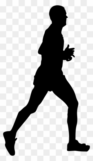 Runner Silhouette - Running Person Silhouette Png