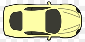 Clipart Car Birds Eye View Yellow Top Clip Art At Clker - Car Drawing Top View