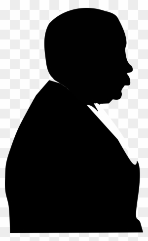 Clipart - Silhouette Of Old Man