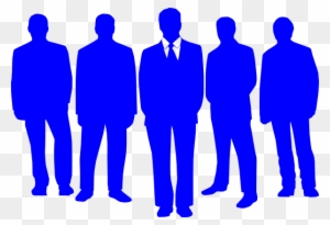Group Of People Free Clipart - Group Of Blue People