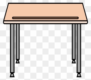 School Table Clipart - School Desk