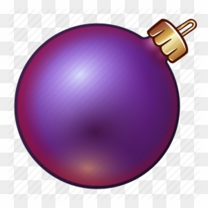 Christmas Ornament Png - Purple Christmas Ball Png