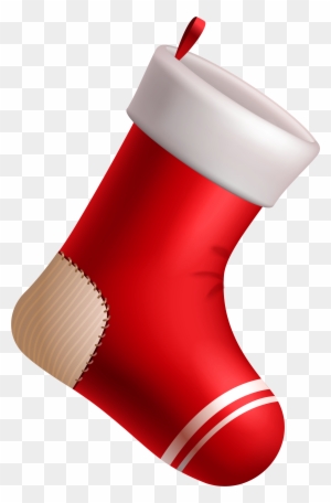 Christmas Red Stocking Png Clipart Image - Christmas Red Stocking Clipart