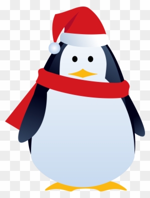 Clipart Of Christmas Penguins Penguin - Clip Art Christmas Penguin