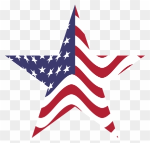 Us Flag Clipart American Flag Star - 2 American Flags Stars