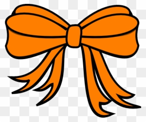 Gift - Orange Bow Clipart