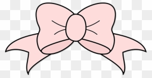 Ribbon Bow Decor Design Gift Hair Pink Pre - Bow Drawing Png