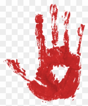 Blood Splatter Hand Clipart - Transparent Blood Drip - Free Transparent
