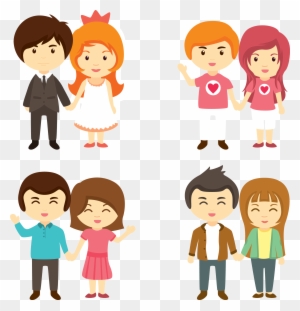 Cartoon Couple Vector Download - Cartoon Couple Holding Hands Png Cartoon Couple Vector Download - Cartoon Couple Holding Hands Png
