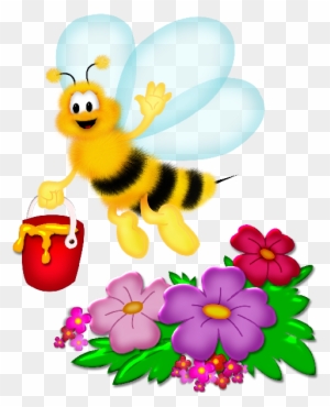 Funny Cartoon Valentine Love Heart Honey Bees Cartoon - Bee