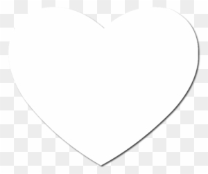 Heart Valentine Shaped Mousepad - Heart Icon Png White