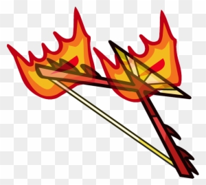 Flaming Needle Bow - Crypt Bow Of Fire Helmet Heroes