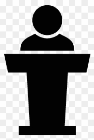Motivational Clipart Public Speaking - Press Conference Icon
