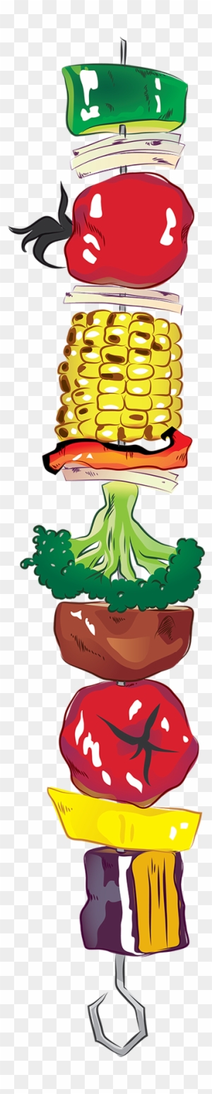 Veggie Kabob Illustrated For An Incentive Poster I - Veggie Kabob Illustrated For An Incentive Poster I