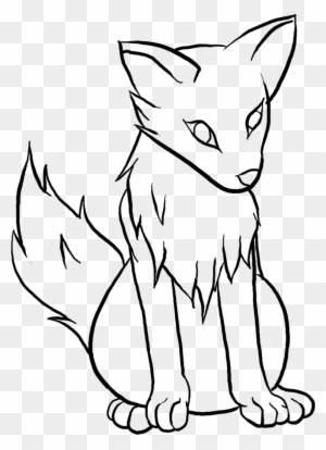 Free Wolf Pup Lineart By Darthregina125 On Deviantart - Draw A Wolf Pup -  Free Transparent PNG Clipart Images Download