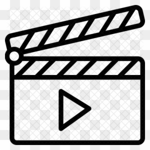 Play Clapper Icon - Movie Video Icon