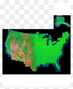 Including The Map Of Alaska At The Top Right - Map Of The United States