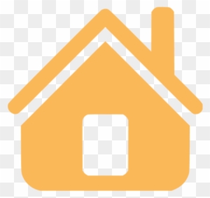 The Square Times A - Home Icon Png Orange