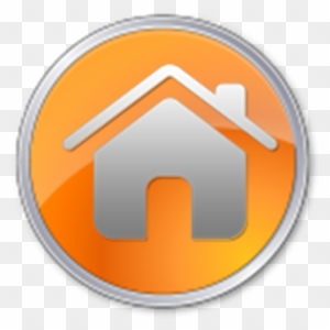 Home - Orange Home Icon Png