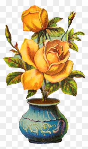 Yellow Roses Are My Favorite Flower I Created This - Png Hd Flower With Pot