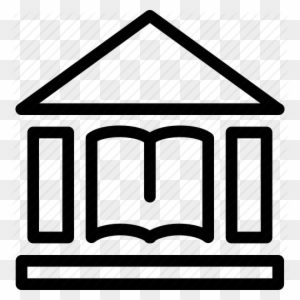 Library Icon Black And White - Library Icon Black And White