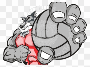 Volleyball Clipart Wolf - Eagle Basketball