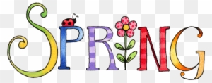 Spring Clip Art - Word Spring Clip Art