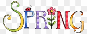 Spring Clip Art - Word Spring Clip Art - Free Transparent PNG Clipart ...