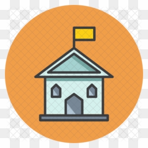 Government Icon - University Building Png Clipart