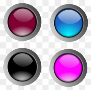 Free Vector Round Glossy Buttons - Glossy Buttons