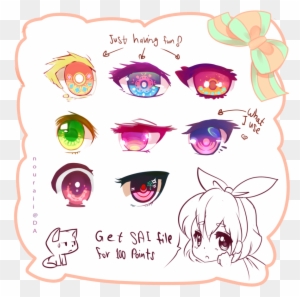 Eyes Practice Sai File By Nouraii - Eyes Color Reference Drawing