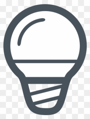 Bulb, Linear, Simple Icon - Home Automation