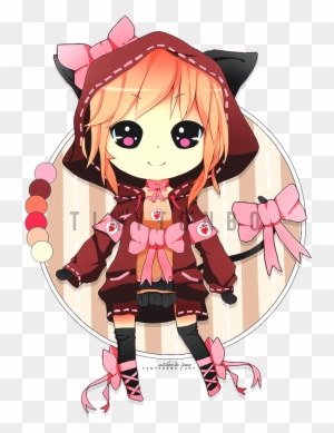 Discover Ideas About High School - Chibi Anime Girl In Hoodie