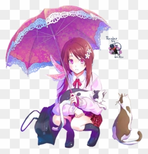 Anime Girl With Umbrella