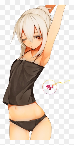 Anime Girl - Sexy Dark Skinned Anime Girl