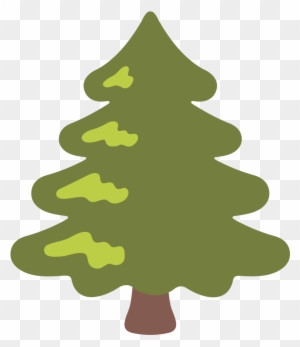 Emoji Tree Evergreen Text Messaging Clip Art - 6 Trees