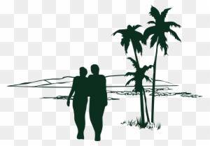 T-shirt Tree Coconut - Png Silhouette Summer