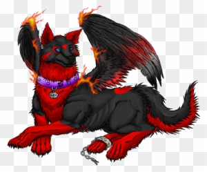 winged demon wolf