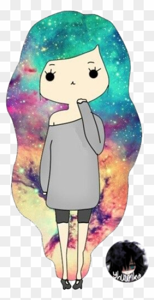 Transparent Kawaii Galaxy Girl Anime Girl With Blonde Hair Neko Free Transparent Png Clipart Images Download - galaxy kawaii cute roblox girl