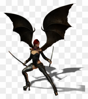Sexy Succubus Warrior Wings By Ladiahidoi Sexy Succubus - 3d Rendering