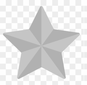 Grey Star - 3d Star Png