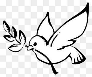 Drawn Dove Easy - Dove Symbol Of Peace