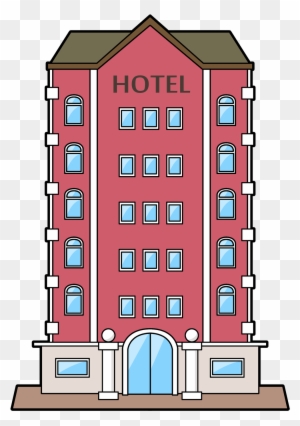 Simple Apartment Building Clip Art Medium Size - Hotel Clipart
