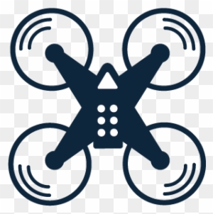 Skills Supply Drone Icon-blue - Unmanned Aerial Vehicle