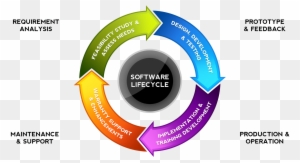 Custom Software Development Specialist - Circular Flow Chart Template