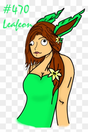 Googly Eyes Leafeon Gijinka By Lechatbox - Water Safety
